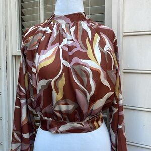 fab'rik Multicolor Striped Blouse Size S